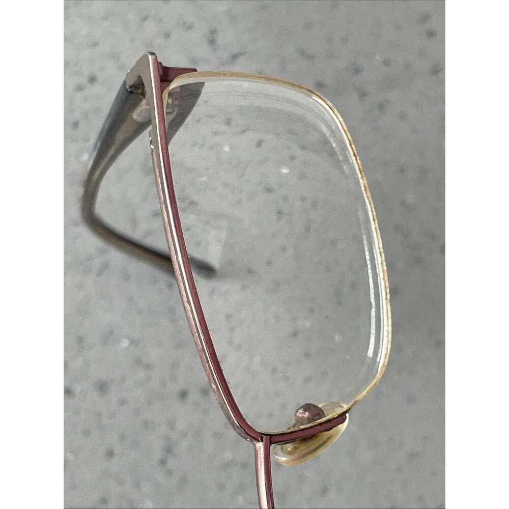 Catherine Deneuve Eyeglasses Frames ONLY PL Plum Rectangle Half Rim 51-18-135